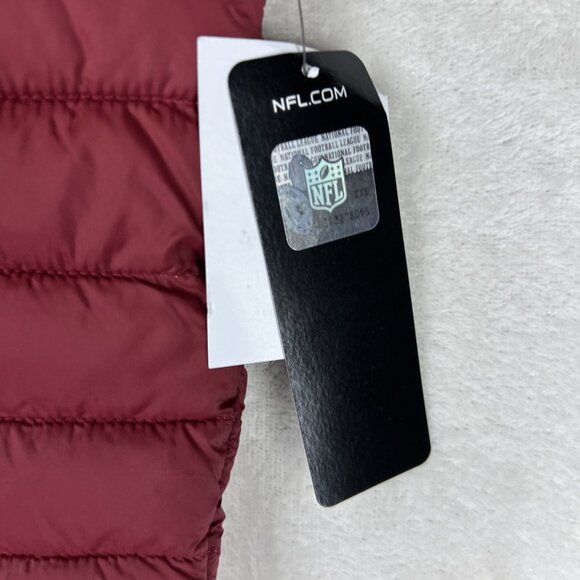 Washington Football Team NFL Team Apparel Full Zip Puffer Vest Size Medium - Picture 2 of 11